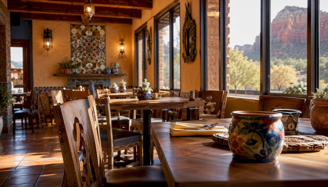 Family-friendly Mexican restaurant interior