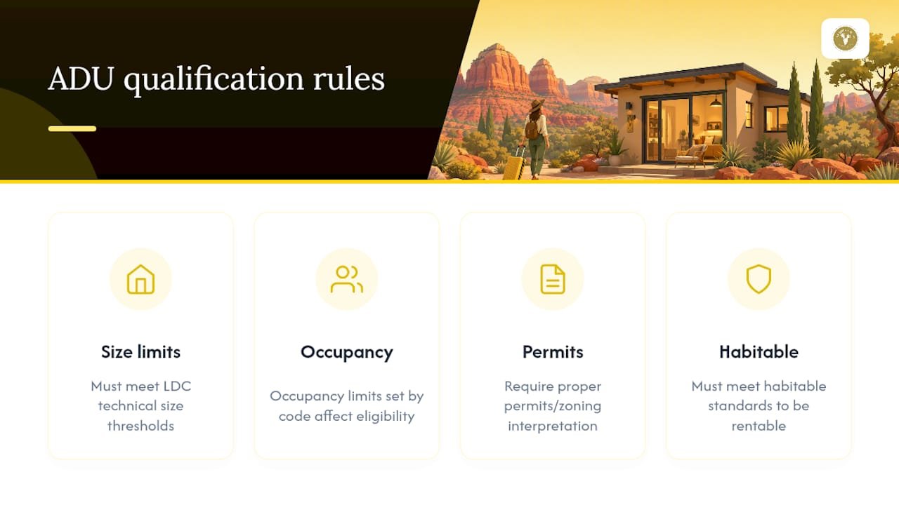 Diagram of Sedona ADU qualification criteria