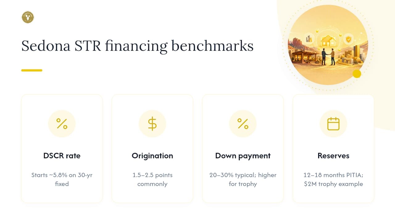 Sedona STR financing cost ranges