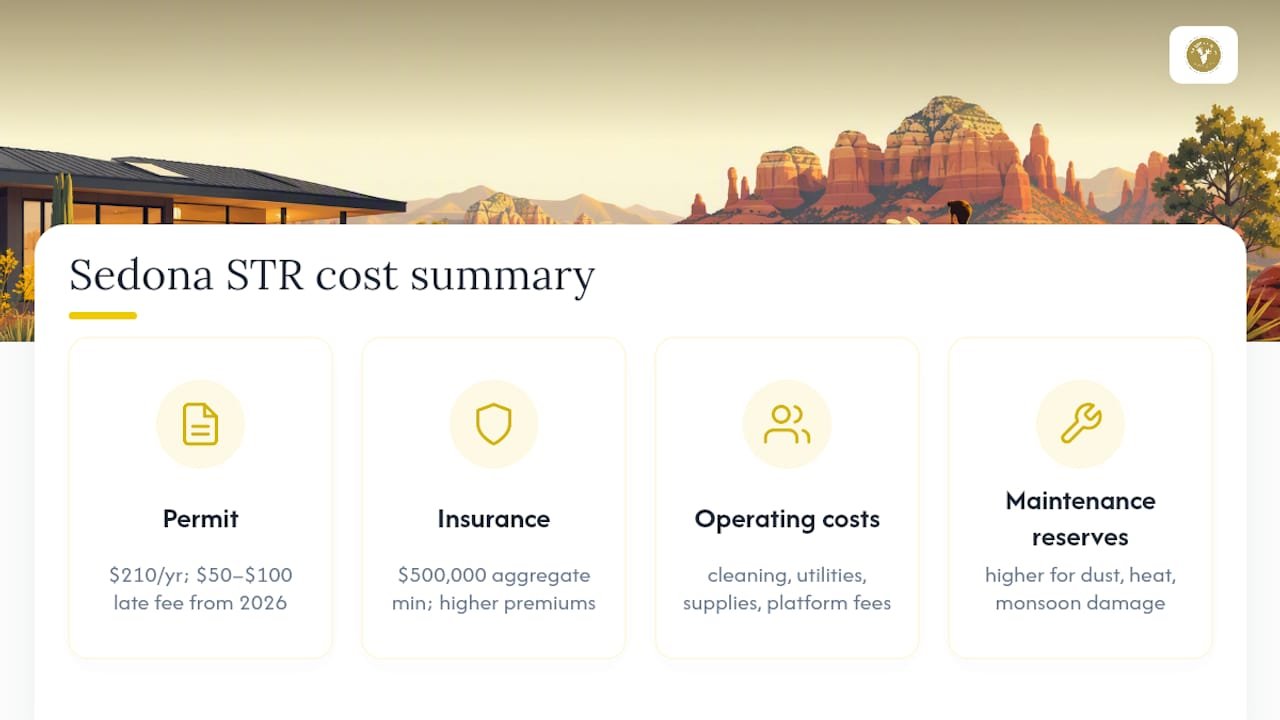 Sedona STR fixed and variable costs