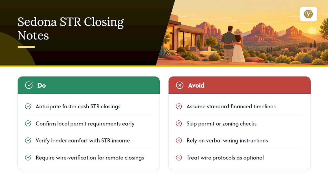 Sedona STR and Remote Closing Notes From Equity Team — overview diagram